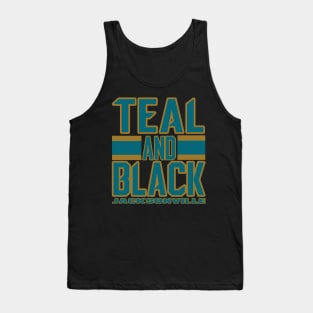 Jacksonville LYFE Teal and Black True Football Colors! Tank Top